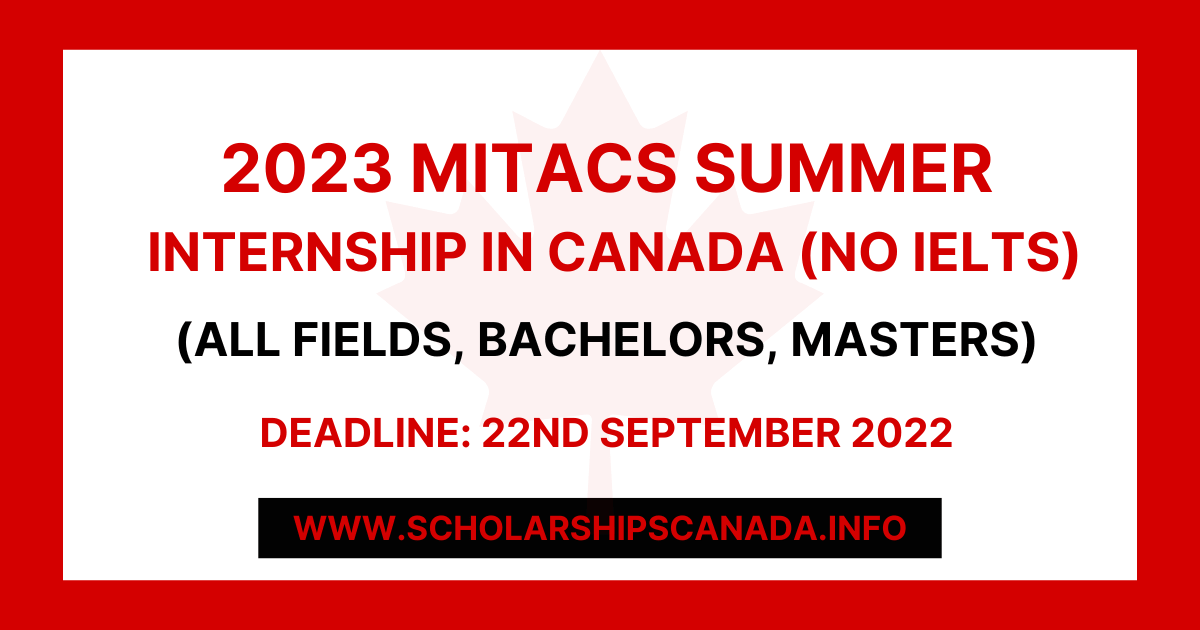 Mitacs Summer Internship in Canada 2023 (Fully Funded)