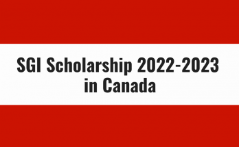 SGI Scholarship 2022