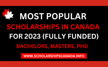 Popular Scholarships in Canada