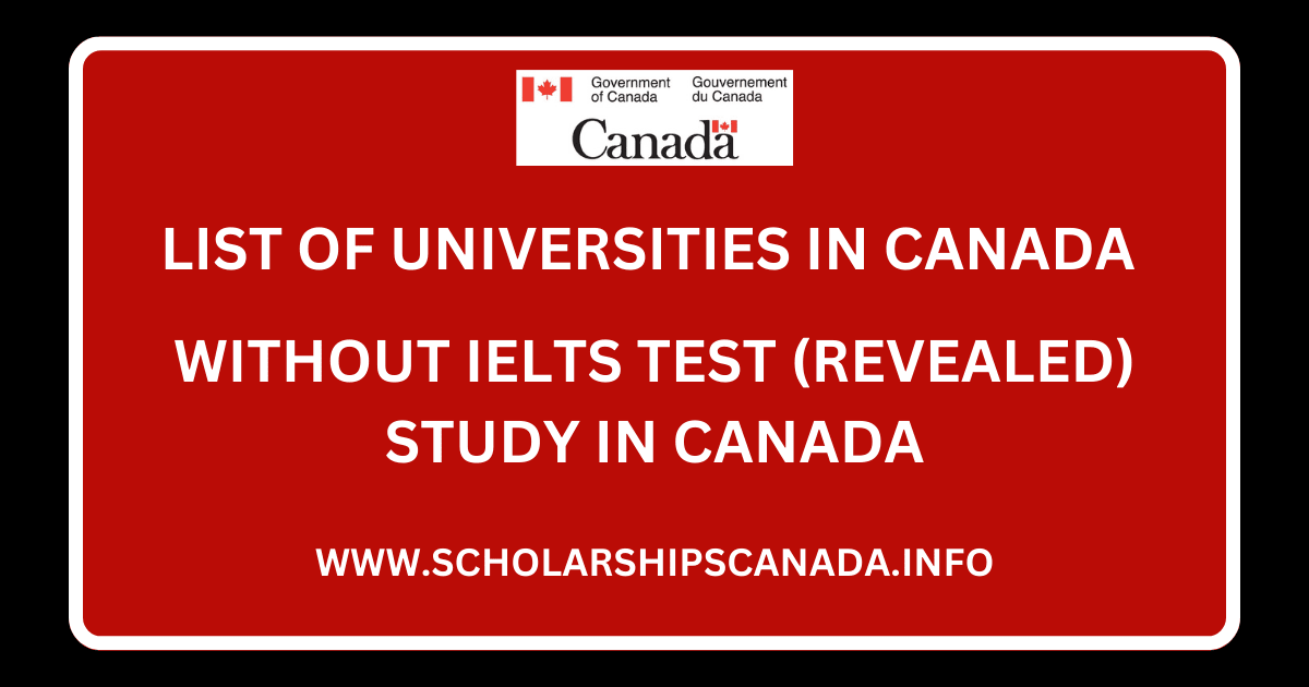 phd admission in canada without ielts