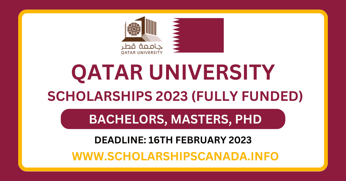 phd scholarship in qatar 2023