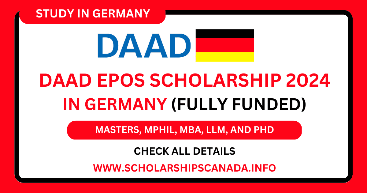 DAAD EPOS Scholarship 2024 in Germany (Fully Funded)