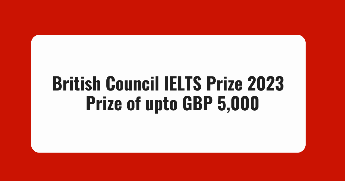British Council IELTS Prize 2023
