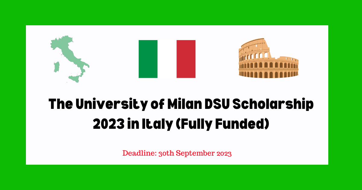 University of Milan DSU Scholarship 2023