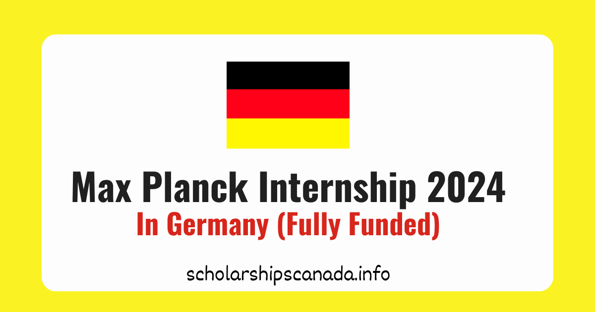 Max planck internship 2024 fully funded in germany