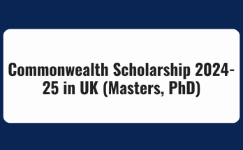 Commonwealth Scholarship 2024