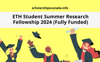 ETH Student Summer Research Fellowship 2024