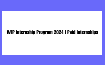 WFP Internship Program 2024
