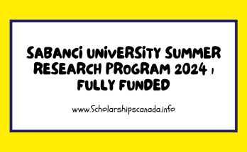 Sabanci University Summer Research Program 2024