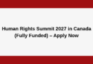 Human Rights Summit 2027 in Canada